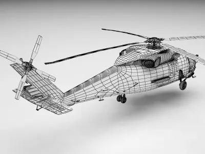 Helicopter 3D model 11