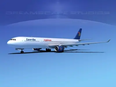 Airbus A330-300 Egypt Air 3D model