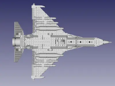 Lego F-16 Fighter Jet 3D model