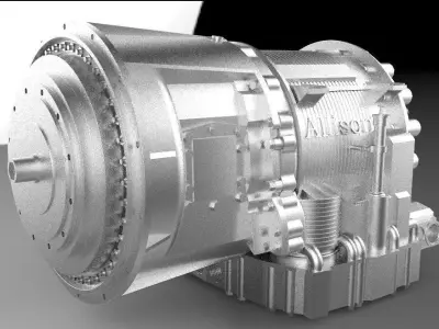 Allison 3200 SP Transmission Free 3D model