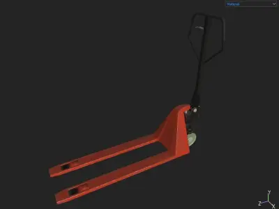industry frog lifter Low-poly 3D model