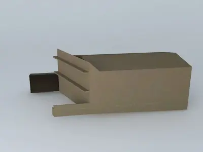 Factory cardboard box Free 3D model