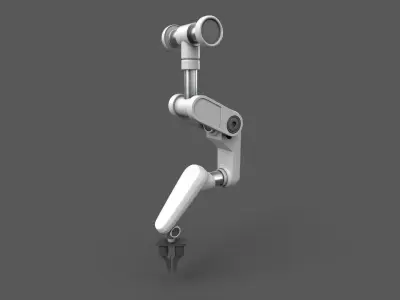 Robotic Arm Suspended Low-poly 3D model