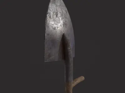 Shovel Version One Low-poly 3D model