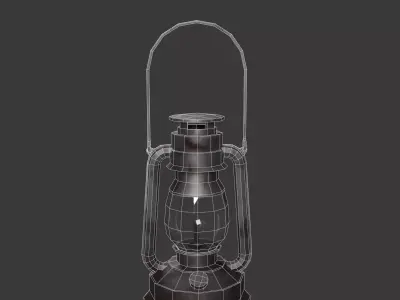 Lantern Set  Low-poly 3D model