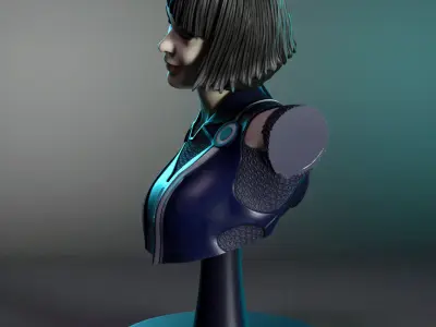 Quorra bust Free 3D print model