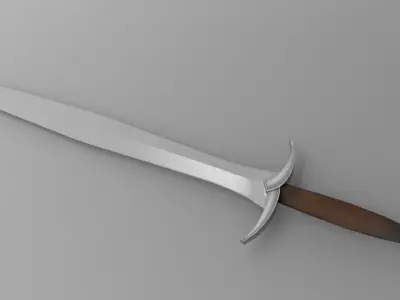 Sword spartan dagger low-poly game ready Low-poly 3D model