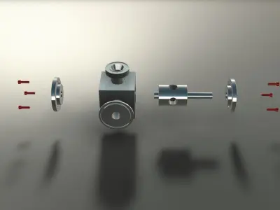 Filler Machine Distributer Valve 3D model