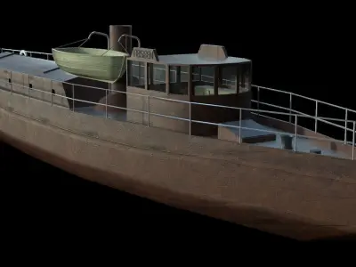 Feiseen Ship Low-poly 3D model