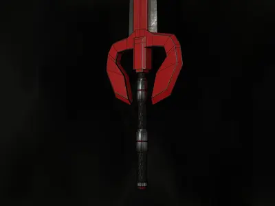 Swords sword with lights Low-poly 3D model