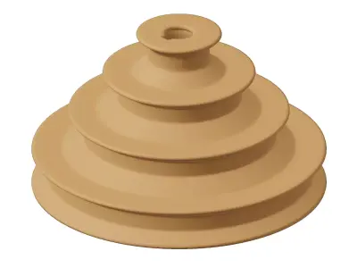 Plastic Step Cone Pulley Toy 3D model