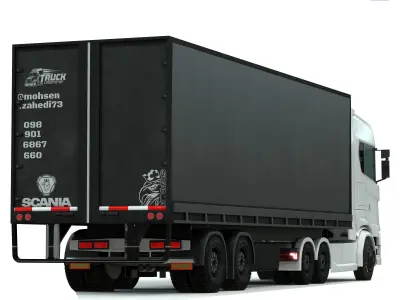 scania 680 s v8 3D model
