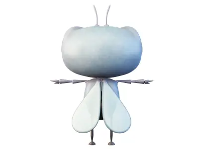 Cartoon Fly Character 3D model