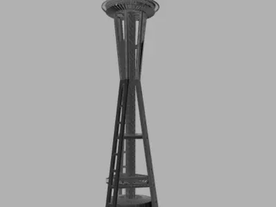 Seattle space needle 3D model