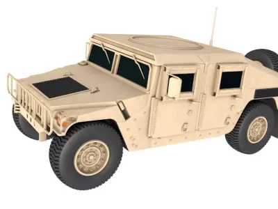 humvee m1151 3D model