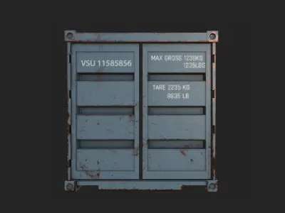 ship container - rust  3D model