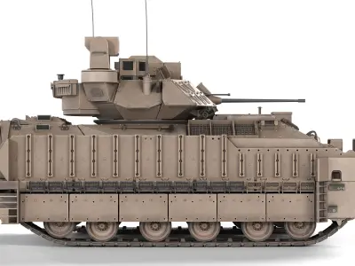 M2A3 Bradley Low-poly 3D model