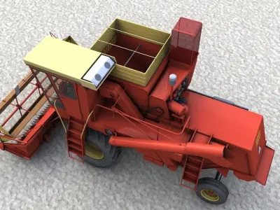 JI CASE 1660 1968 3D model