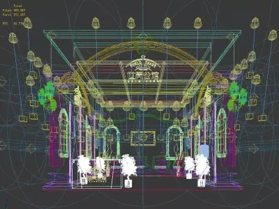 Exhibition - Area -6X6-3DMAX2009-10 3D model