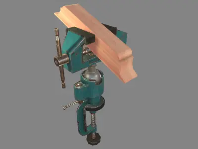 Universal Vice Tool Low-poly 3D model