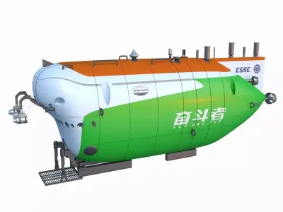 Sea Manned Submersible-Fendouzhe 3D model