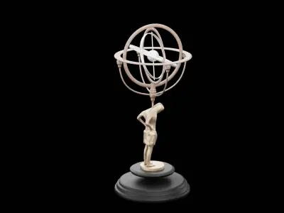 Armillary Sphere Low-poly 3D model purchase