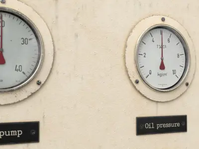 Gauge panel Low-poly 3D model