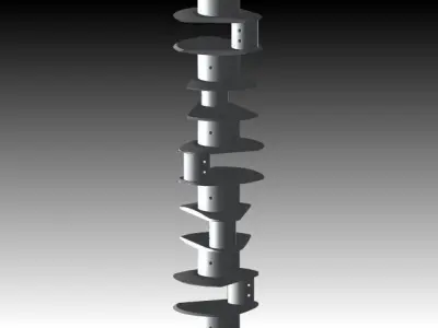 Crank screw Free 3D model