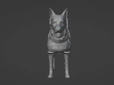 Military Dog 3D print model