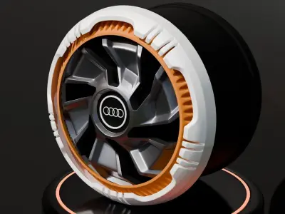 Audi rim wheel 3D model