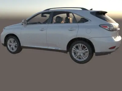 Lexus RX 450H Low-poly 3D model
