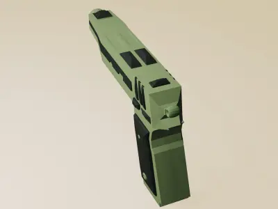 Glock Free low-poly 3D model