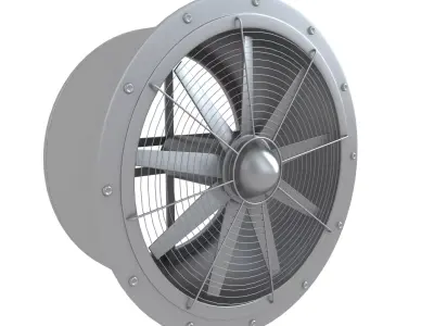 Industrial Large Fan 3D model