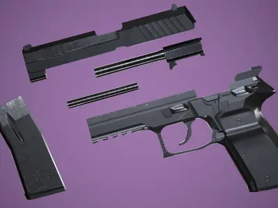 Arex Zero 1 Pistol Low-poly 3D model