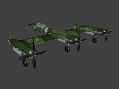 Blohm and Voss P 170 Low-poly 3D model