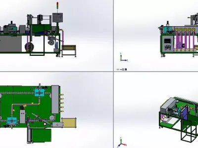Automatic Spraying Machine Equipment 3D model