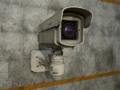 CCTV CAMERAS Low-poly 3D model