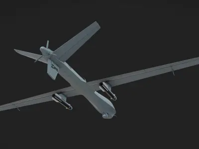 MQ-9 Reaper Low-poly 3D model