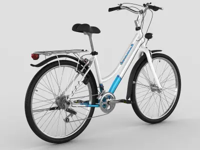 Generic woman s bicycle 3D model
