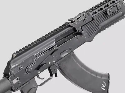 AK-203 Low-poly 3D model