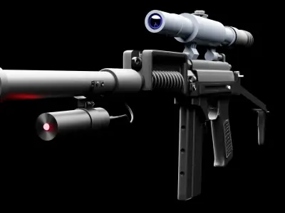9a-91 airsoft Free 3D model