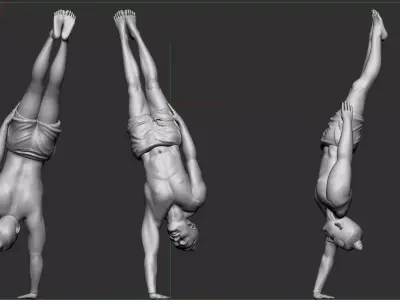 yoga pose  3D print model
