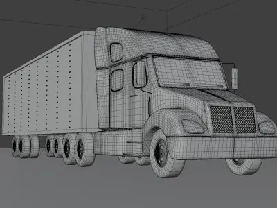 Trailer Truck 3D model