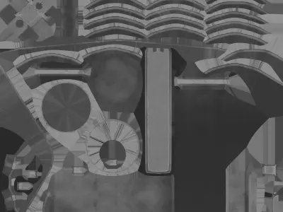 Detailed Intratec Tec-9 Gun Low-poly 3D model