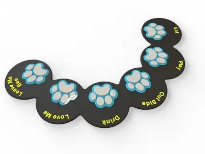 Einstein Dog training paw  3D print model