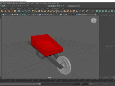 Carretilla para construcion  3D model