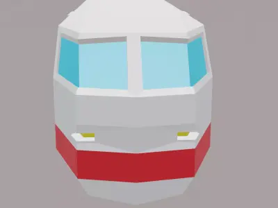 very beautifull train Low-poly 3D model by 78652552anans