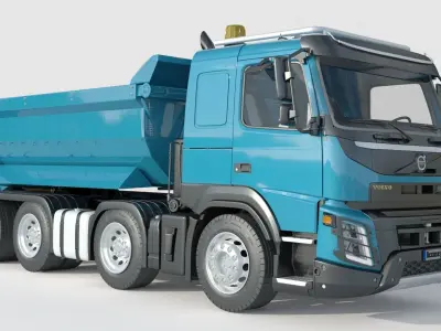 Volvo FMX 500 8x4 Billencs Dump Truck 3D model
