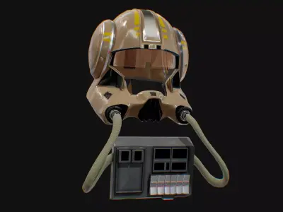 Clone Trooper Pilot Helmet 3D model