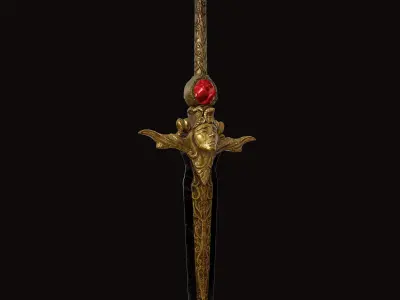 Sword 07 V2 Low-poly 3D model